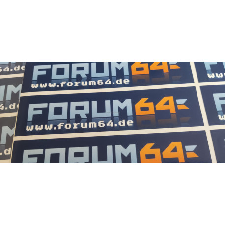 Folienaufkleber 150x35 mm - Motiv: Forum64