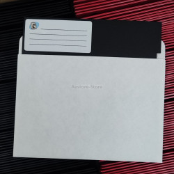 10x Disketten 5,25" 2S/2D - SVB Label SCHWARZ
