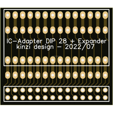 IC-Adapter DIP 28 + Expander (2022/07 kinzi design)
