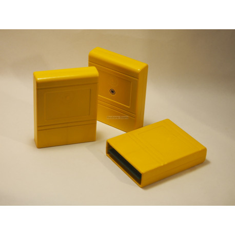 Modulgehäuse C64/C128 - gelb - mit Labelfeld